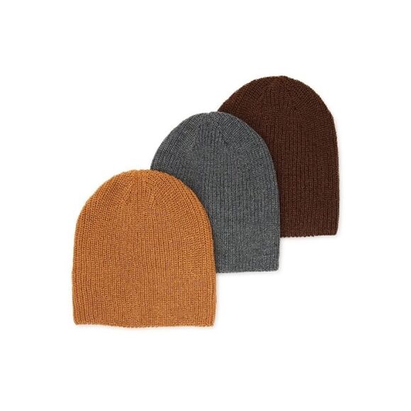 Men’s Comfy Cozy Warm Winter Beanie Stocking Hat Set, 3-Pack - Picture 5 of 5